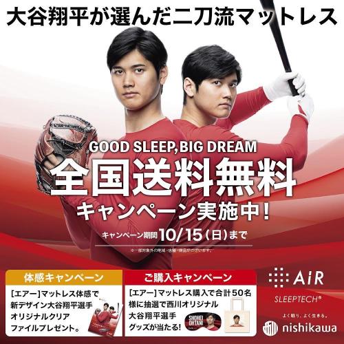 【西川 Air】GOOD SLEEP,BIG DREAMキャンペーン開催中