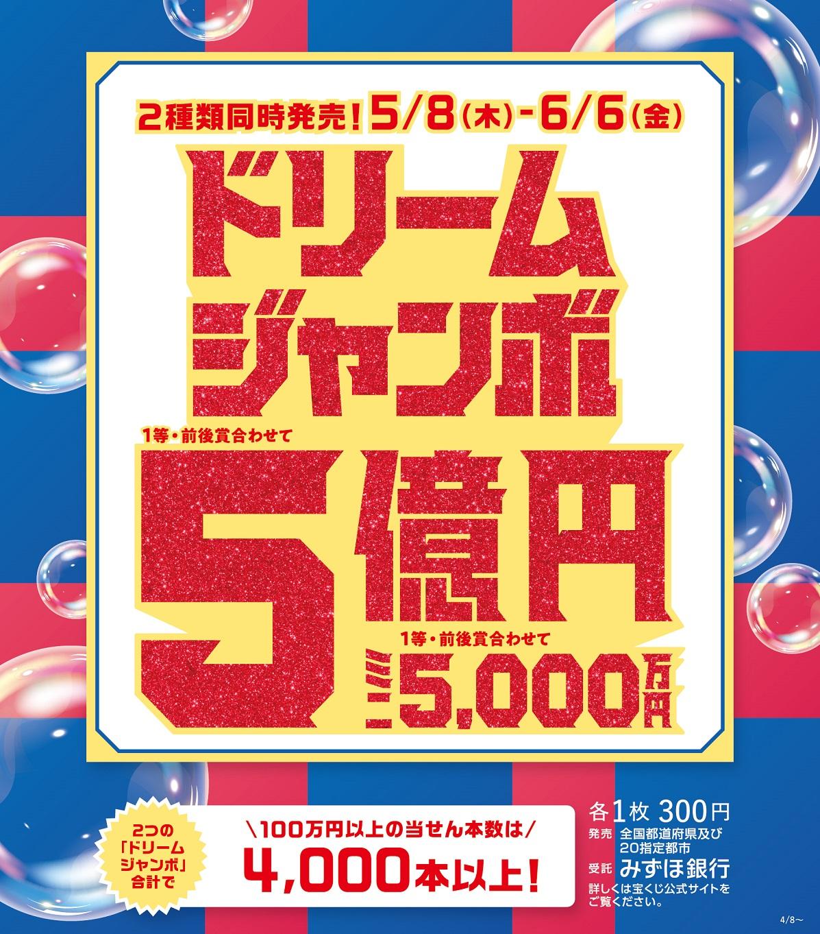 ドリームジャンボ宝くじ発売