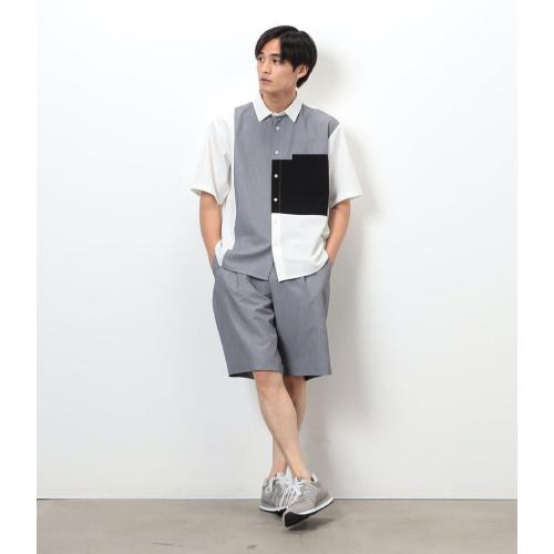 カラーブロッキングシャツ★