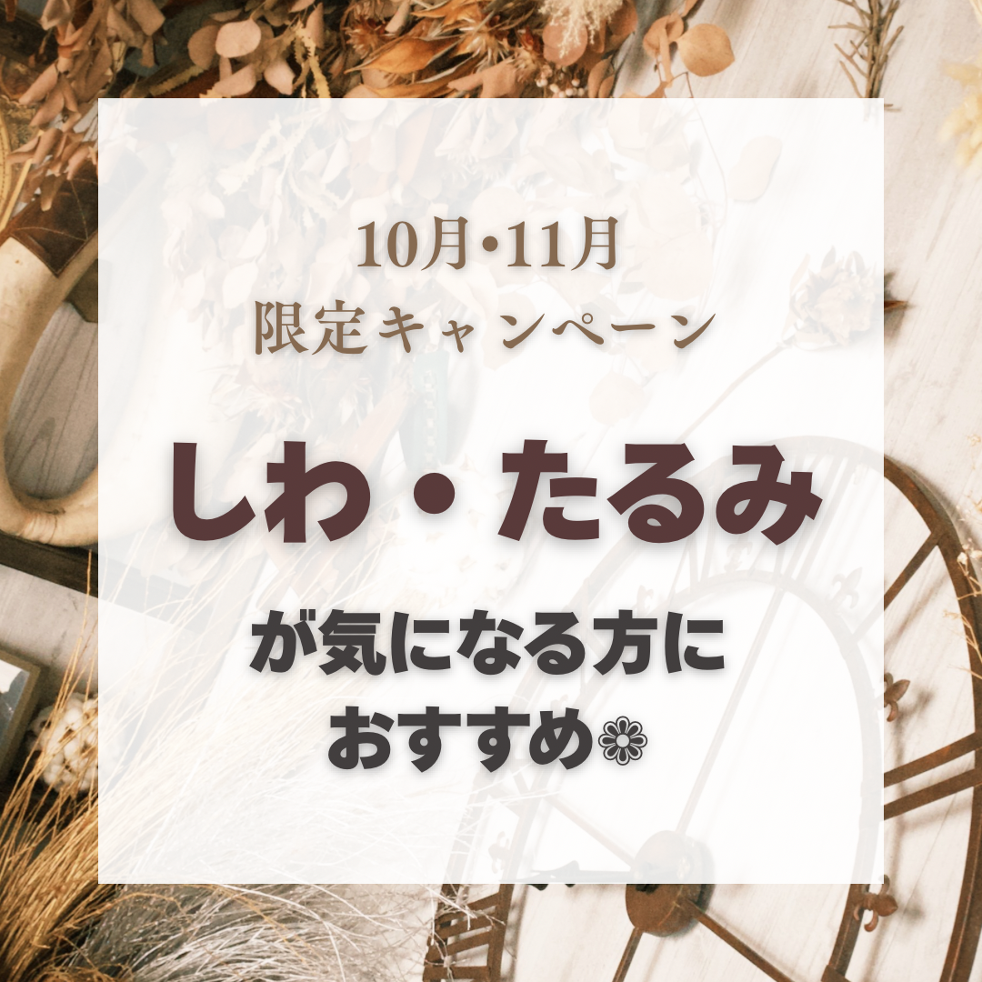 ☆10月11月限定キャンペーンのお知らせ☆